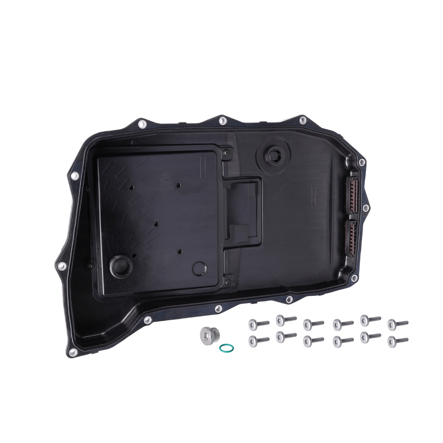 Febi 178421 | Oil Pan for automatic transmission, with integrated filter, drain plug and screws | ZF 8HP65A Audi