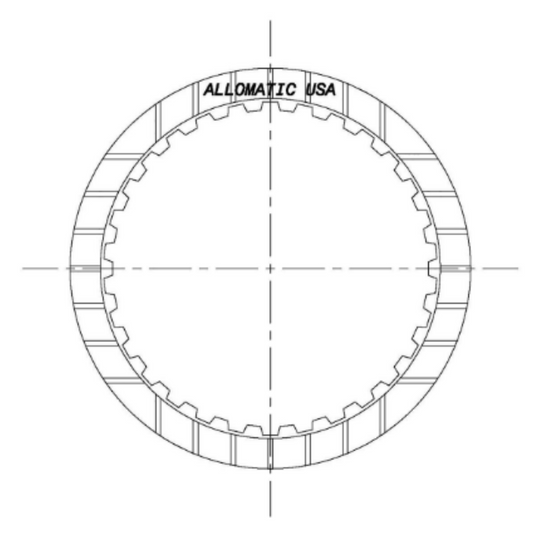 Reibrad K3152x2.1x30T