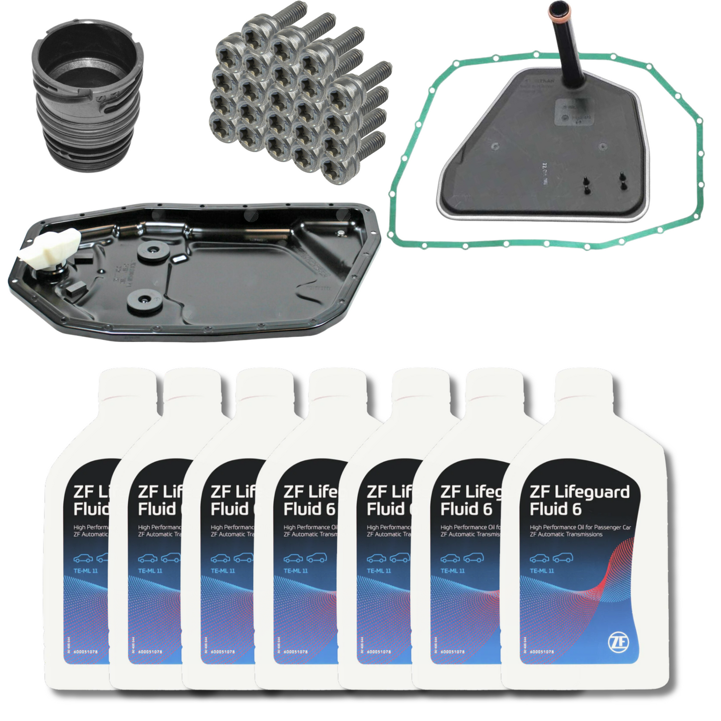 6HP19 6HP21 | ZF OEM Oil Service Kit with Metal Sump Pan